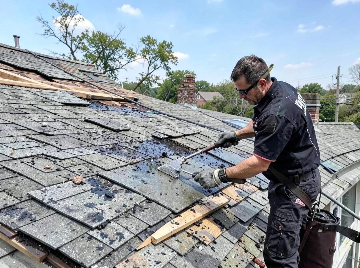 Hail Damage Roof Repair in Evansville, IN